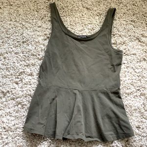 Peplum tank